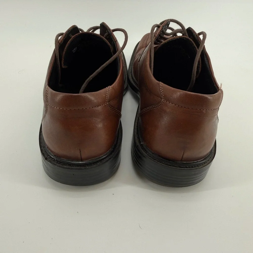 Bostonian Leather Square Toe Lace Up Dress Shoes Mens Size 10.5 M Brown